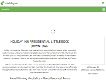 Tablet Screenshot of holidayinnlittlerock.com